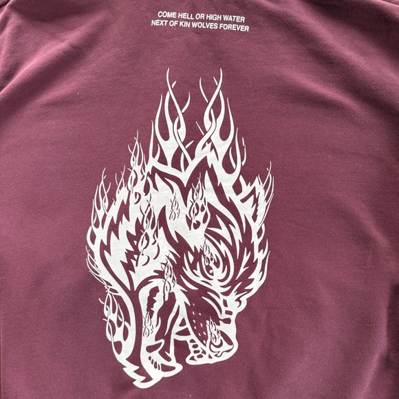 Darc Sport Come Hell or High Water Inferno Next of Kin Wolves Hoodie Size Large - Picture 5 of 8